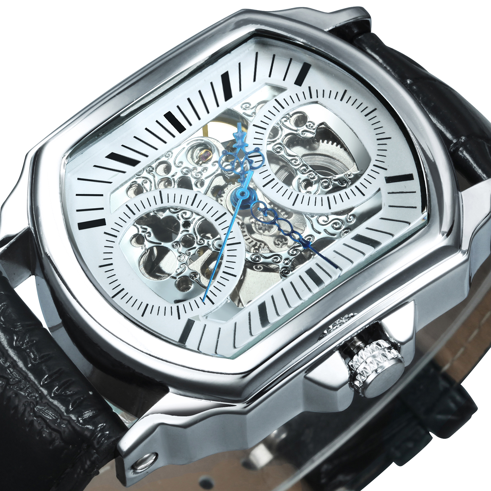 Luxury Watch All Black - WINNER Business Mens Watches Top Brand