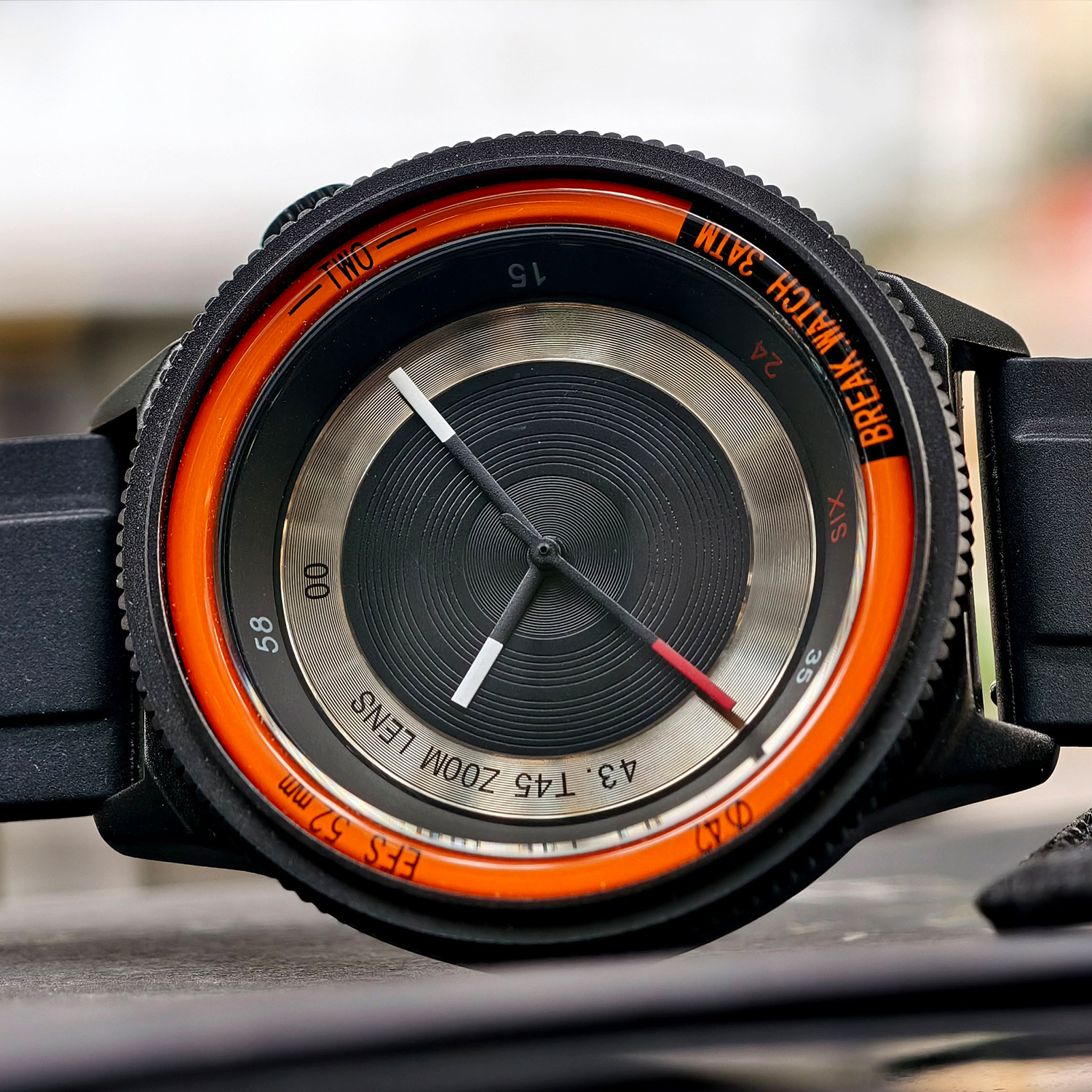 Luxury Watch All Black - BREAK Black Camera Series Men Women
