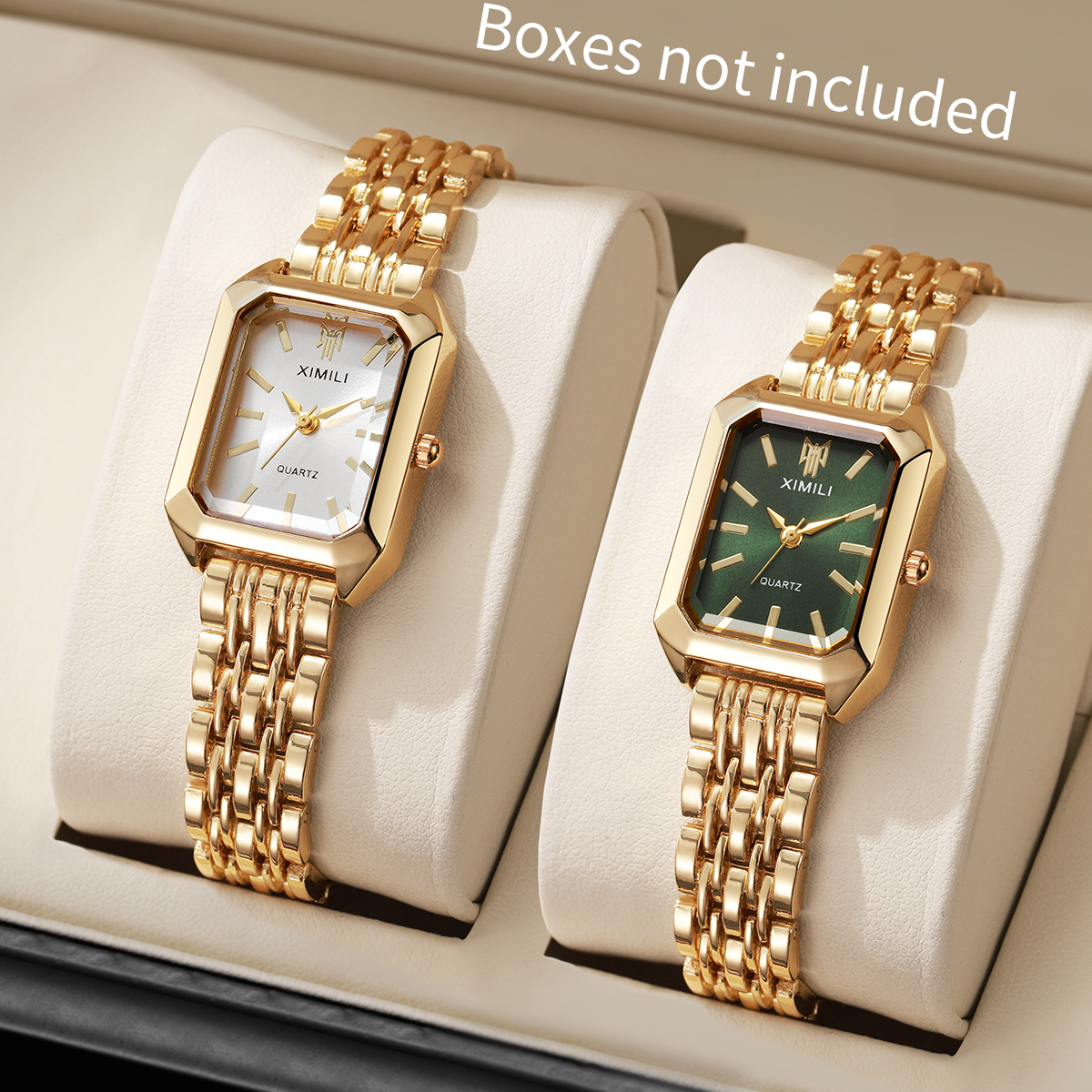 Luxury Watch Packaging Box - 1/2/4PCS Luxury Women Watches Fashion Rectangle