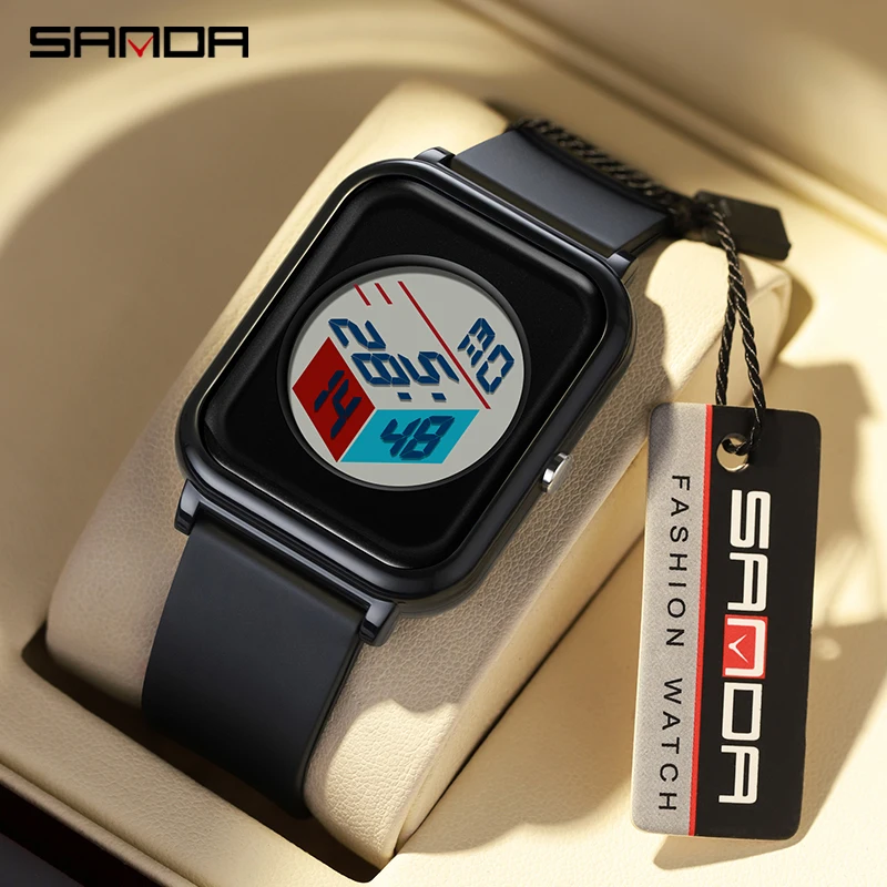 Luxury Watch Shop - Sanda 6134 3D Dial Watch, Male