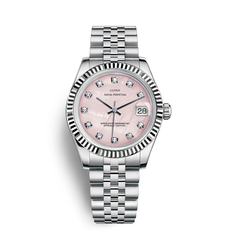 LGXIGE Crystal Women Bracelet  – обзор и цена Luxury Watch Black