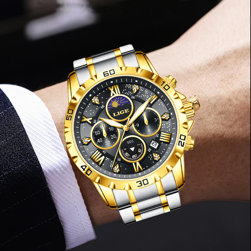 LIGE Top Brand Luxury Quartz M – обзор и цена Luxury Quartz Watch Brands