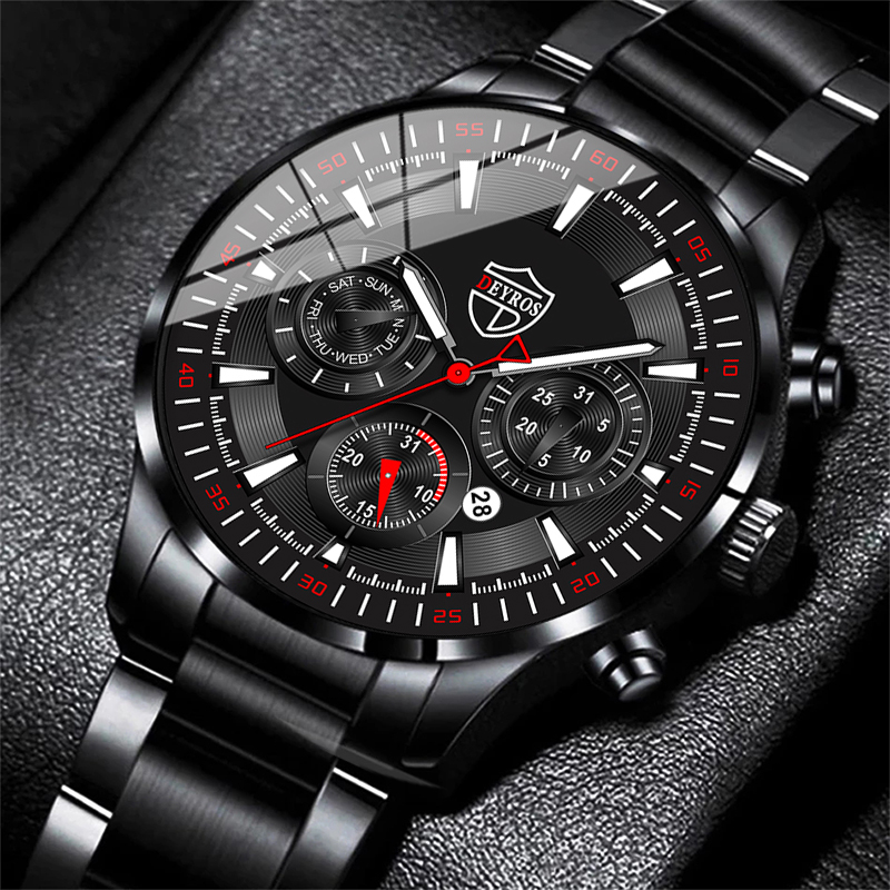 Fashion Mens Watches Set Luxur – обзор и цена Luxury Watch All Black
