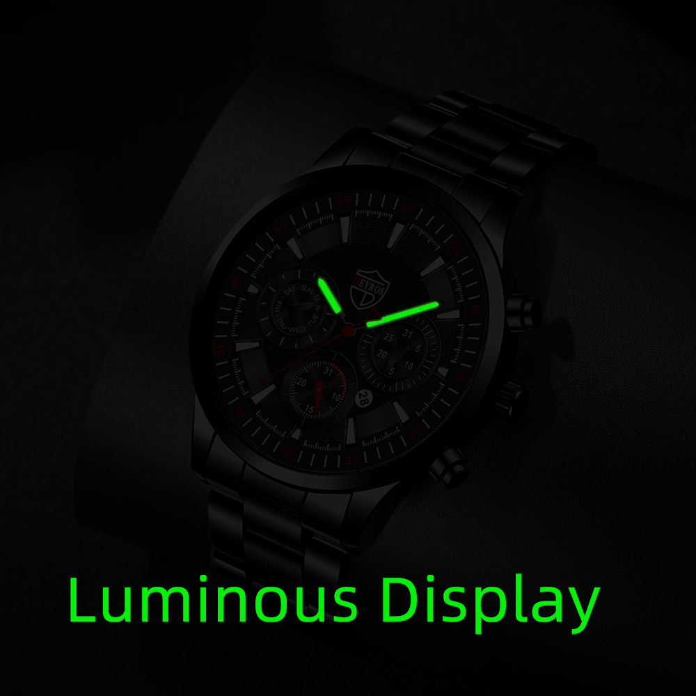 Fashion Mens Watches Set Luxur – обзор и цена Luxury Watch All Black