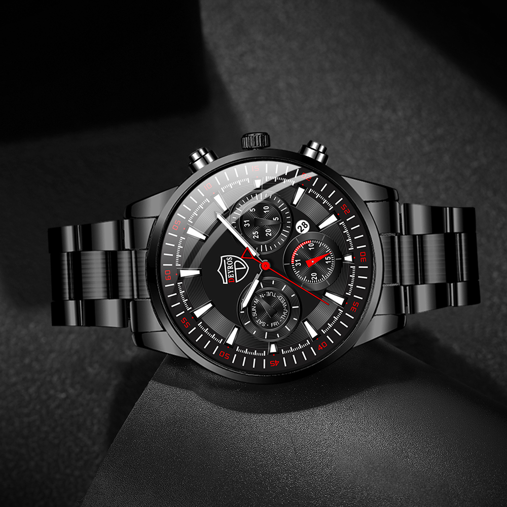 Fashion Mens Watches Set Luxur – обзор и цена Luxury Watch All Black