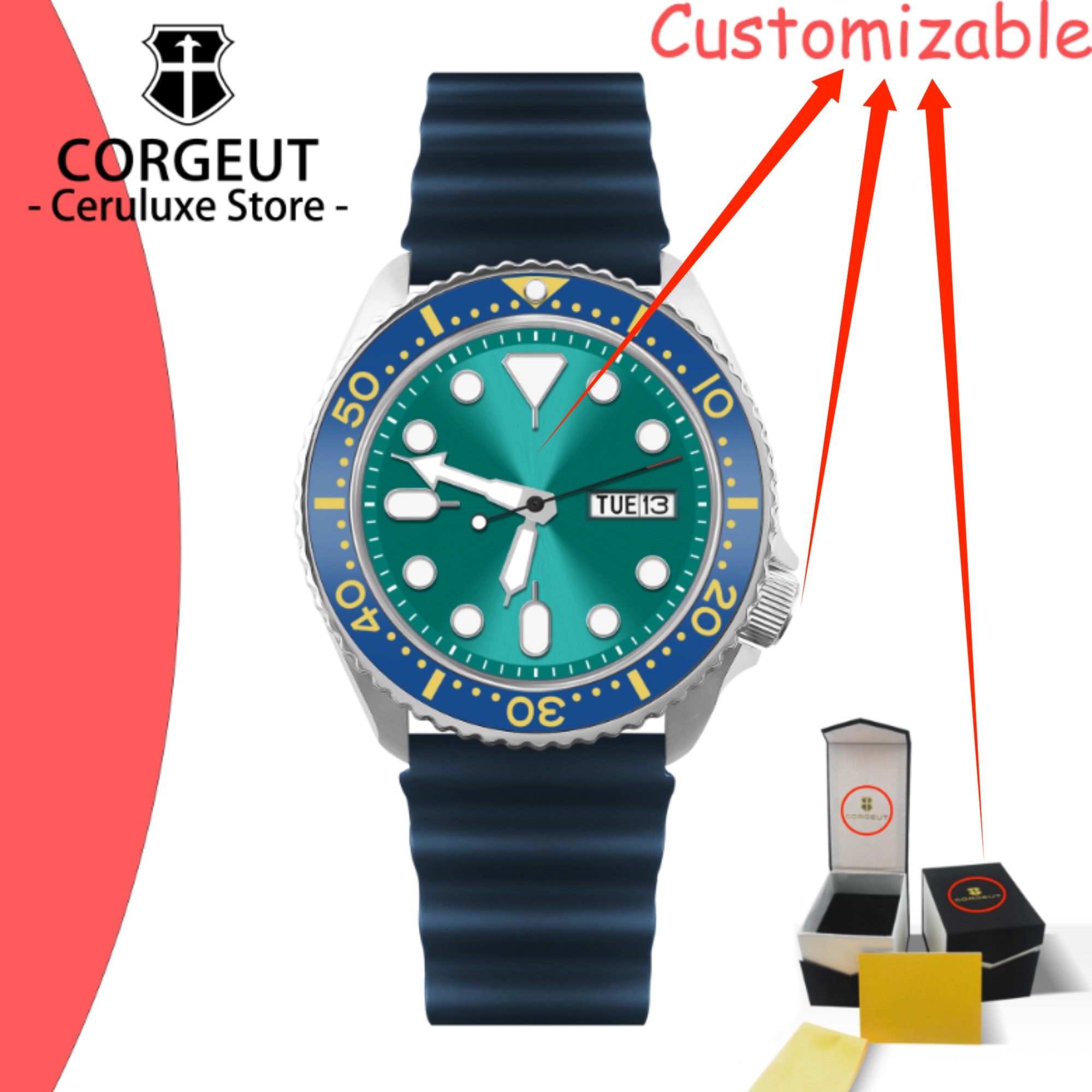 CUSTOM Logo Vintage Diver Watc – обзор и цена Luxury Watch Logos