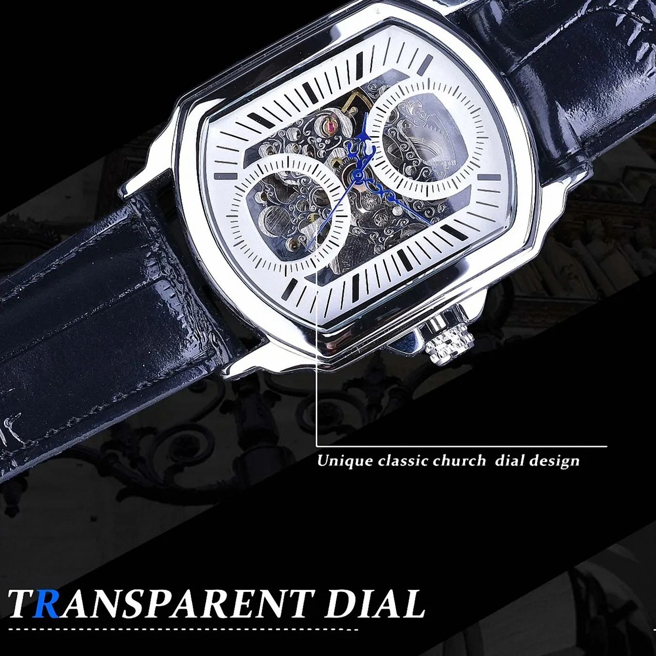 WINNER Business Mens Watches T – обзор и цена Luxury Watch All Black
