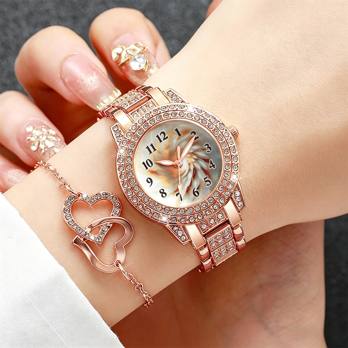 6PCS Luxury Rhinestone Women Q – обзор и цена Luxury Watch Packaging Box
