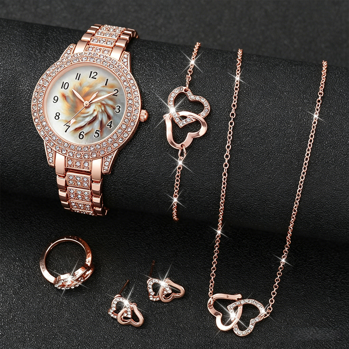 6PCS Luxury Rhinestone Women Q – обзор и цена Luxury Watch Packaging Box