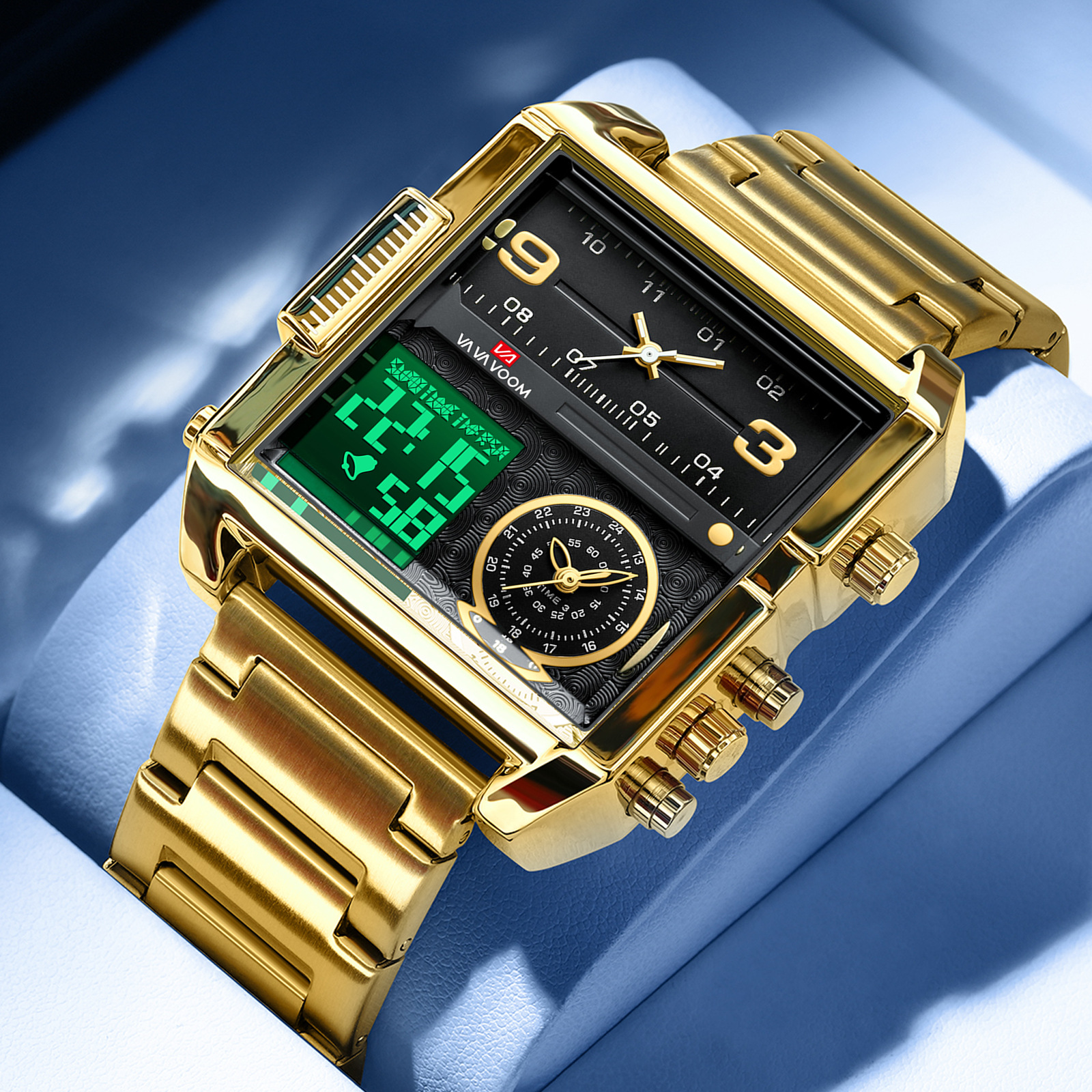 Dual Display Men Sports Watche – обзор и цена Luxury Watch All Black