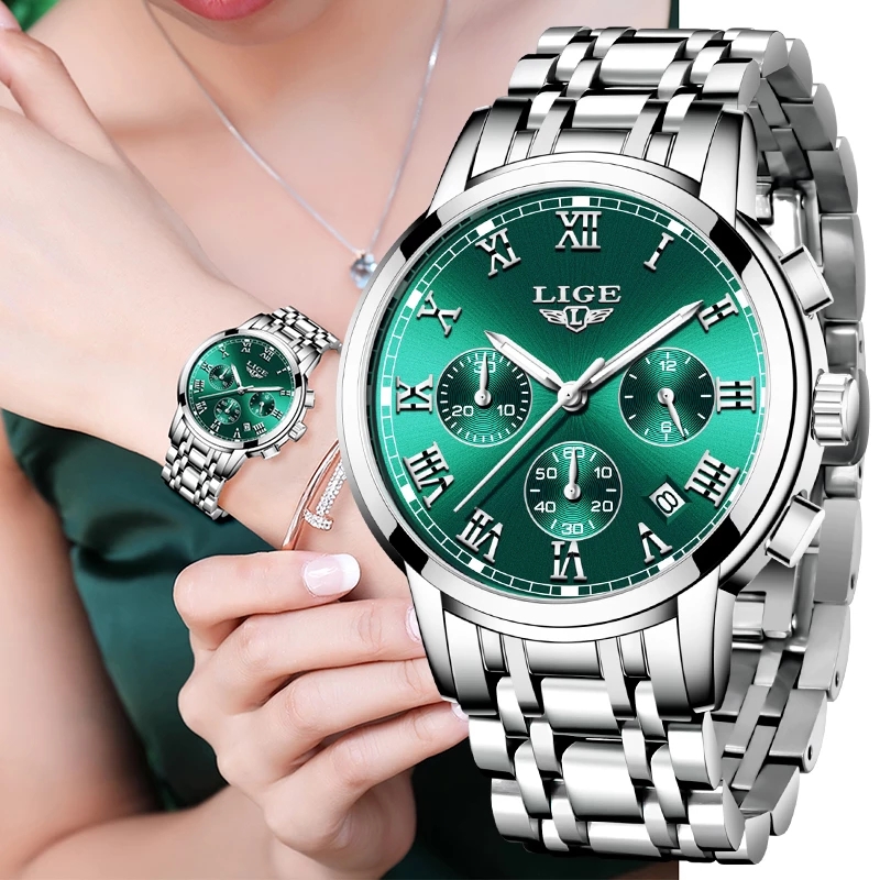 LIGE 2024 New Fashion Women Wa – обзор и цена Luxury Watch For Girls
