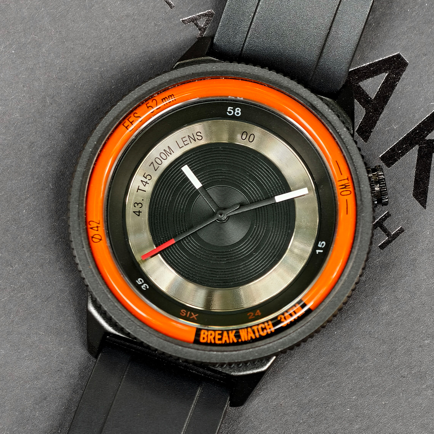 BREAK Black Camera Series Men  – обзор и цена Luxury Watch All Black