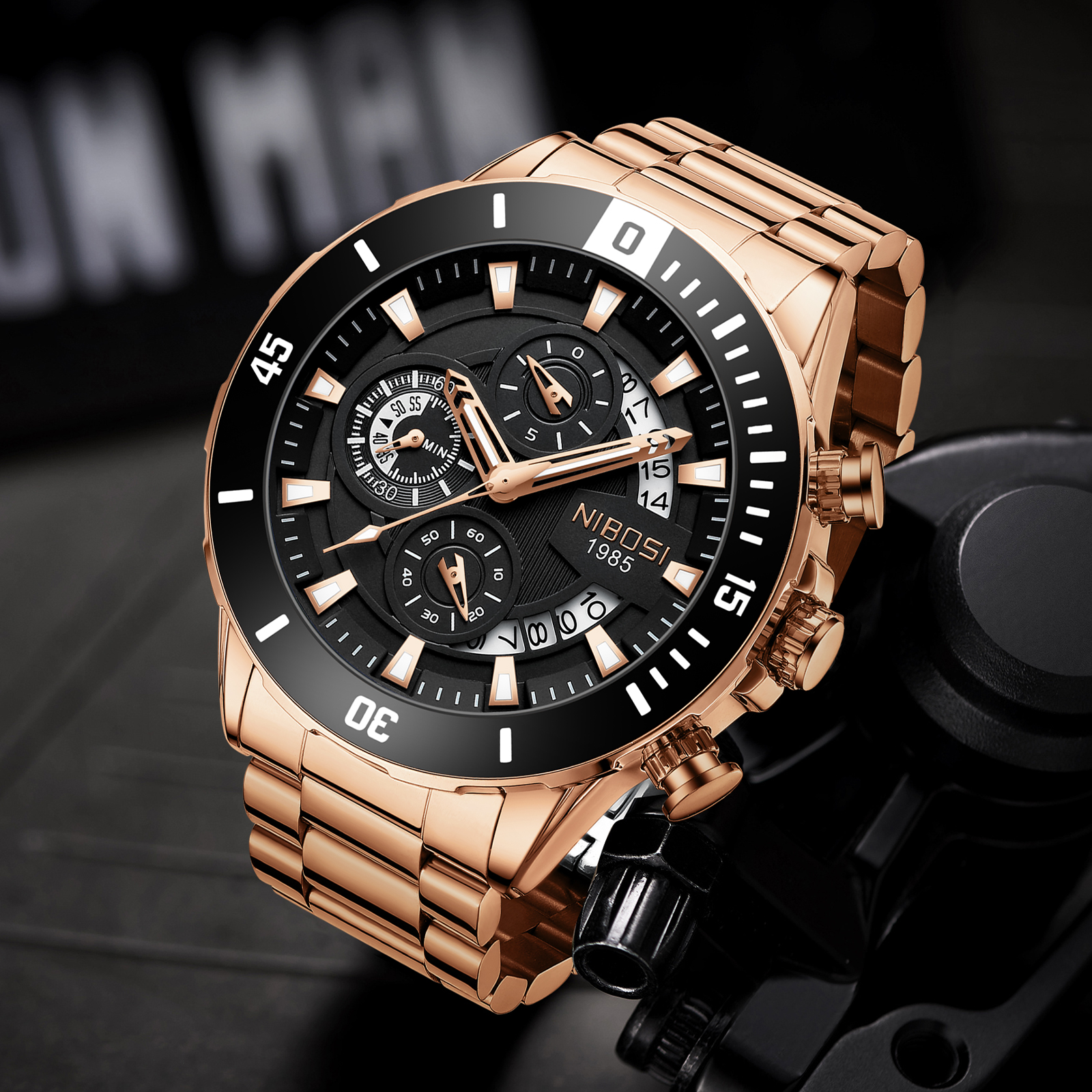 NIBOSI New Men's Watches Top B – обзор и цена Luxury Quartz Watch Brands