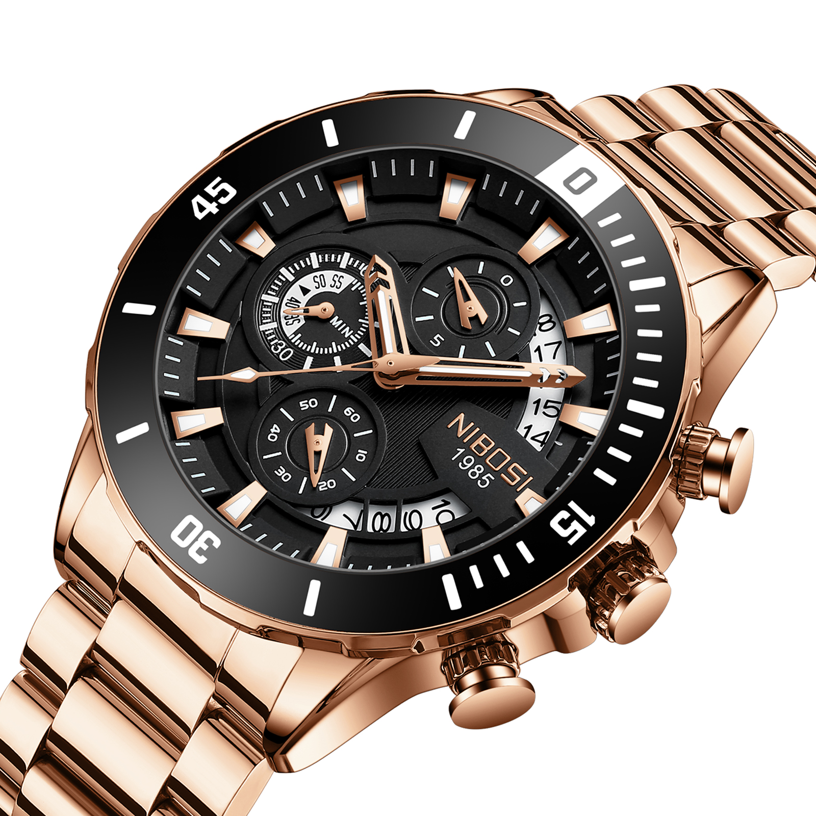 NIBOSI New Men's Watches Top B – обзор и цена Luxury Quartz Watch Brands