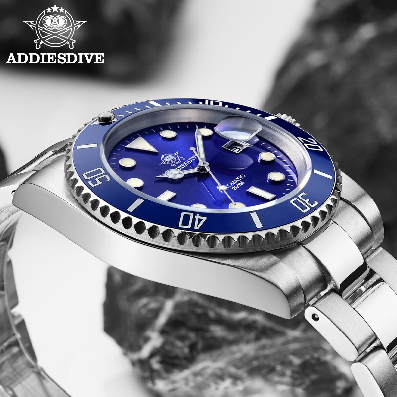 ADDIESDIVE New Water Diver Wat – обзор и цена Luxury Watch All Black