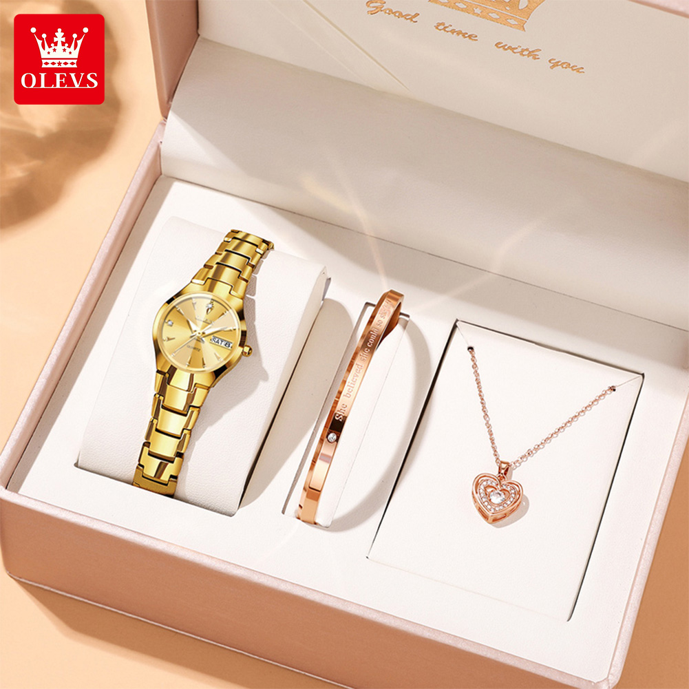 OLEVS Ladies Watch 8697 Luxury – обзор и цена Luxury Watch And Bracelet