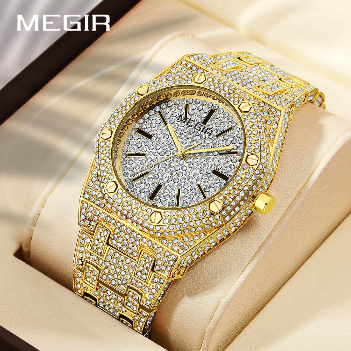 MEGIR Luxury Quartz Rhinestone – обзор и цена Luxury Quartz Watch Brands