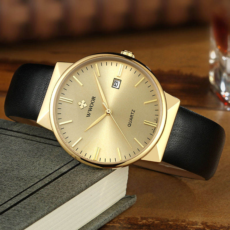 WWOOR Men's Watches Top Brand  – обзор и цена Luxury Watch All Black
