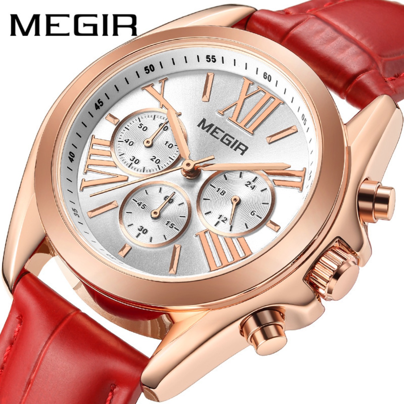 MEGIR New Luxury Leather Watch – обзор и цена Luxury Quartz Watch Brands