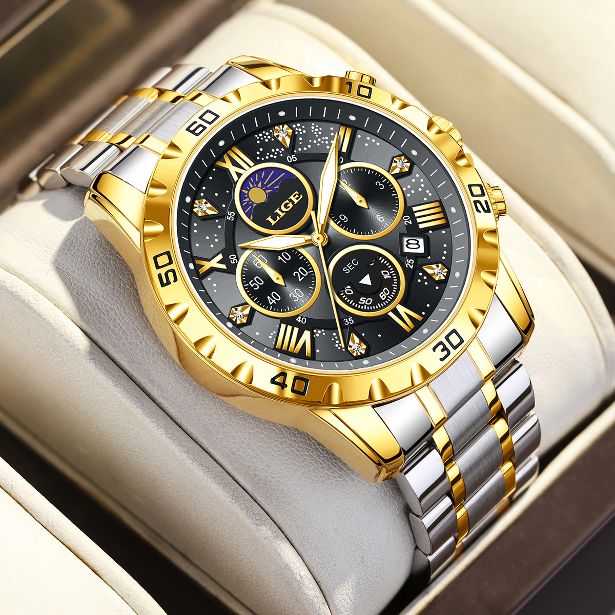 LIGE Top Brand Luxury Quartz M – обзор и цена Luxury Quartz Watch Brands