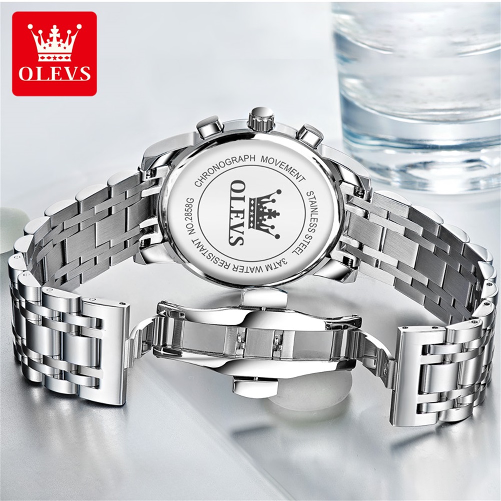 OLEVS Popular men's watches st – обзор и цена Luxury Watch Black