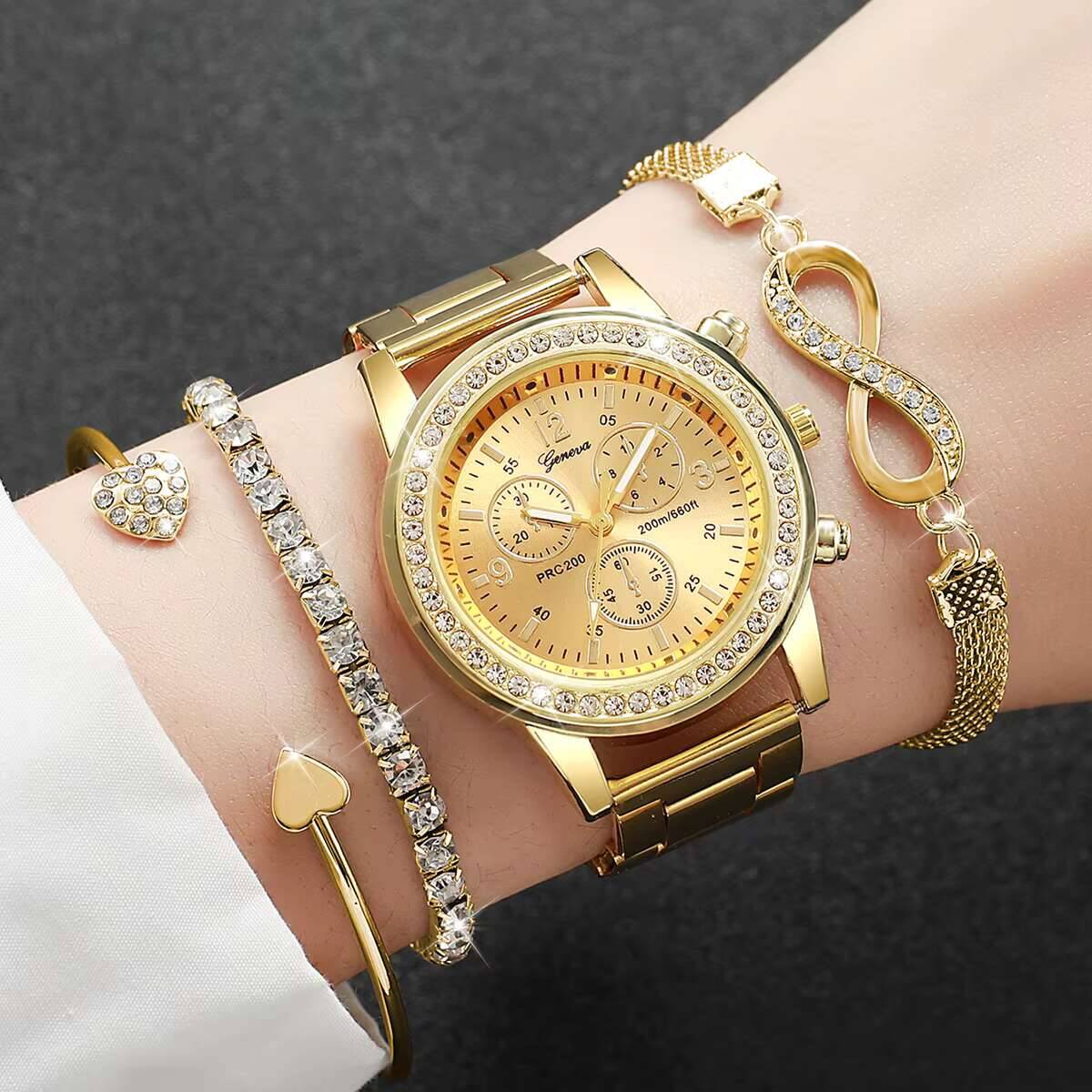 4PCS/Set Luxury Rhinestone Wom – обзор и цена Luxury Watch Packaging Box