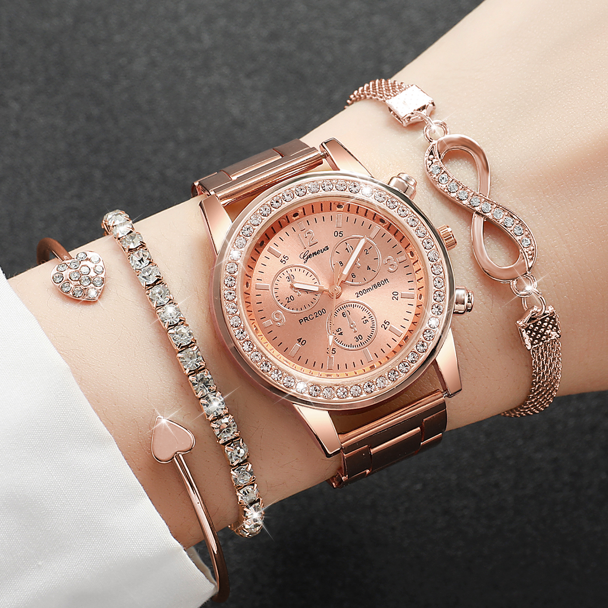 4PCS/Set Luxury Rhinestone Wom – обзор и цена Luxury Watch Packaging Box