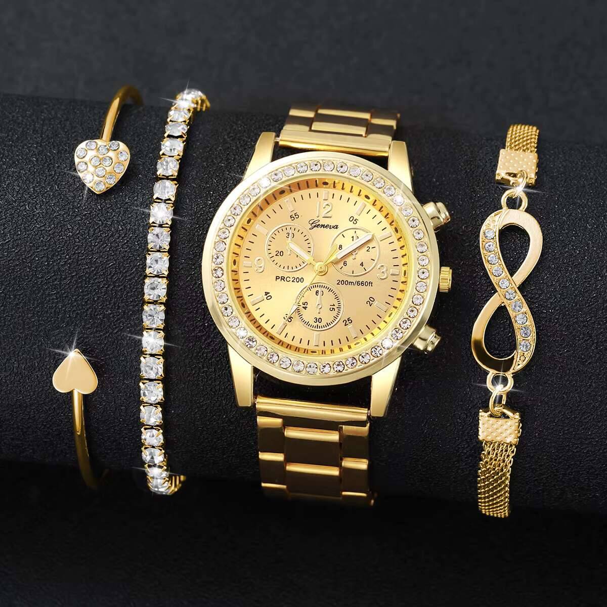 4PCS/Set Luxury Rhinestone Wom – обзор и цена Luxury Watch Packaging Box