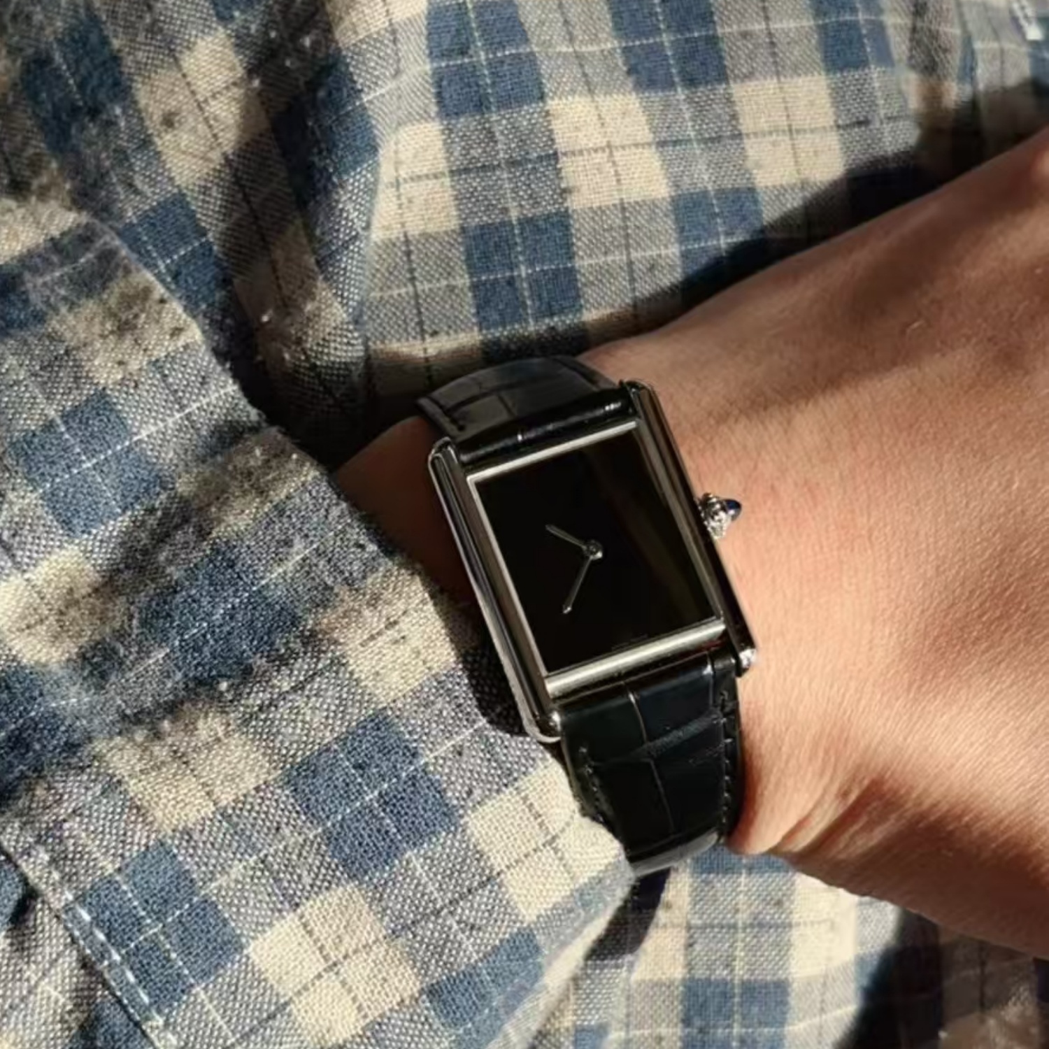 CILOA Black Square Tank Watch  – обзор и цена Luxury Watch All Black