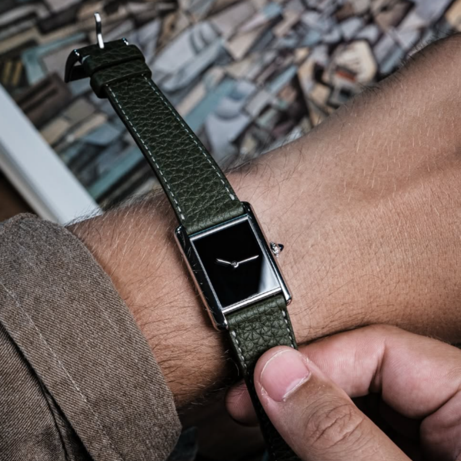 CILOA Black Square Tank Watch  – обзор и цена Luxury Watch All Black