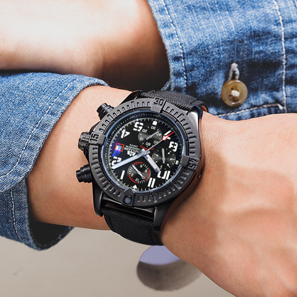 Automatic Mens Watch Self Wind – обзор и цена Luxury Watch All Black