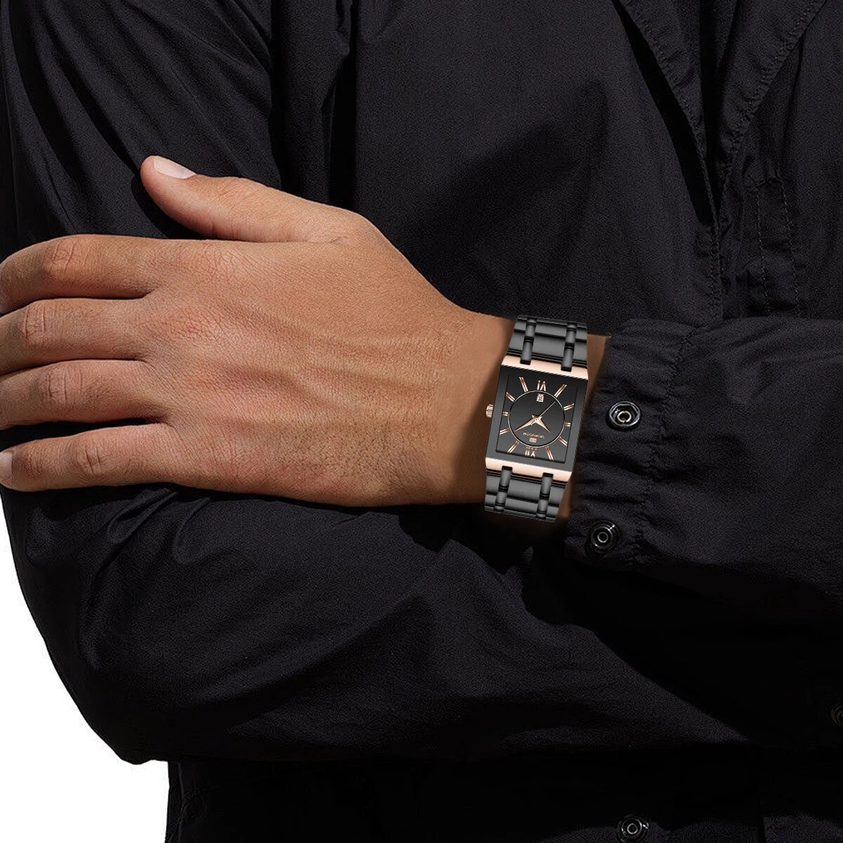 Men Business Watch Simple Desi – обзор и цена Luxury Watch All Black