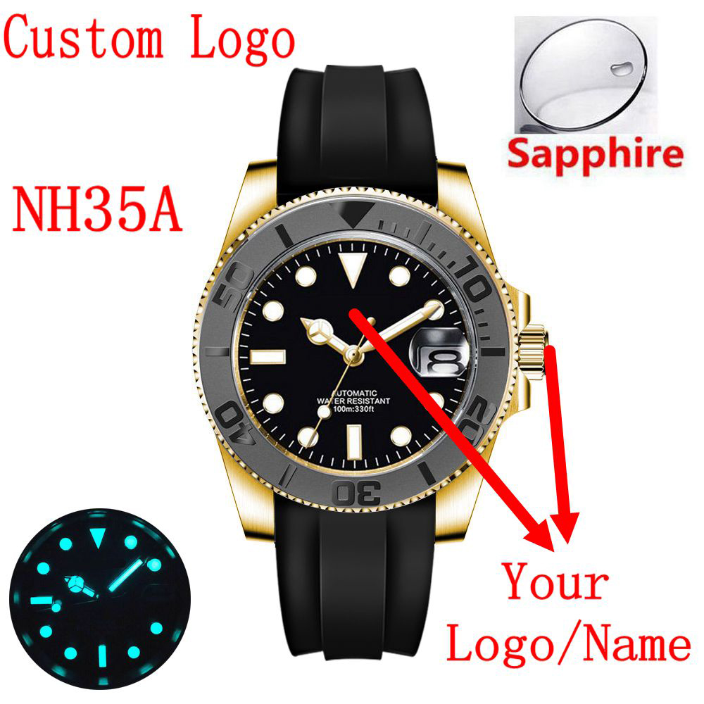 Custom logo 40mLuxury NH35/ Mi – обзор и цена Luxury Watch Logos