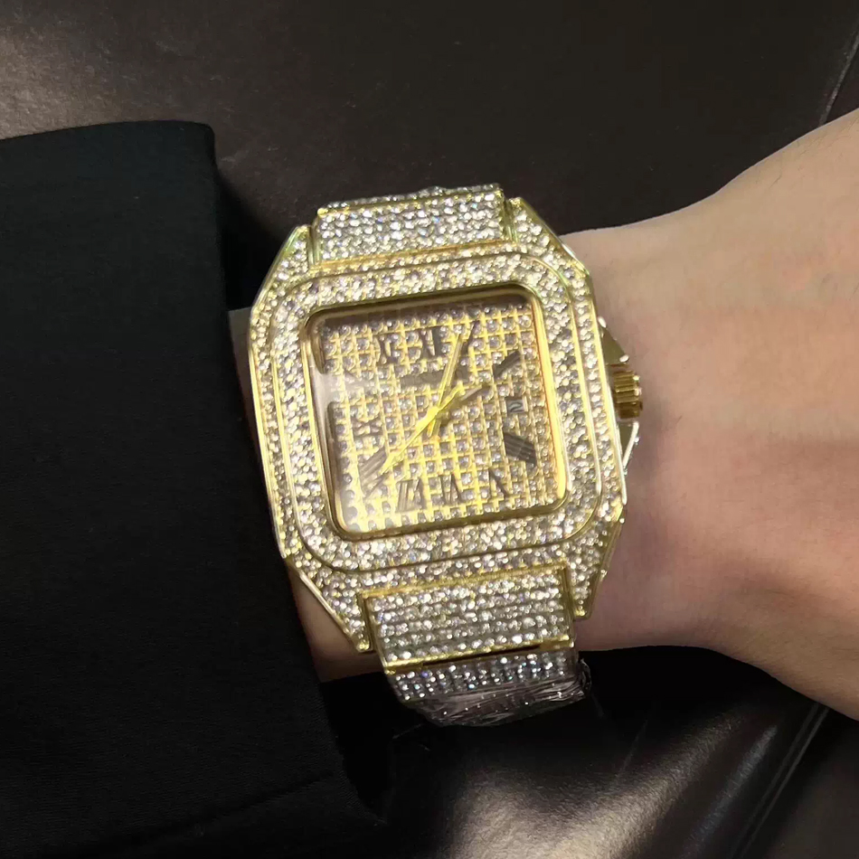 Gold or black Watch Ice Out Sq – обзор и цена Luxury Watch All Black