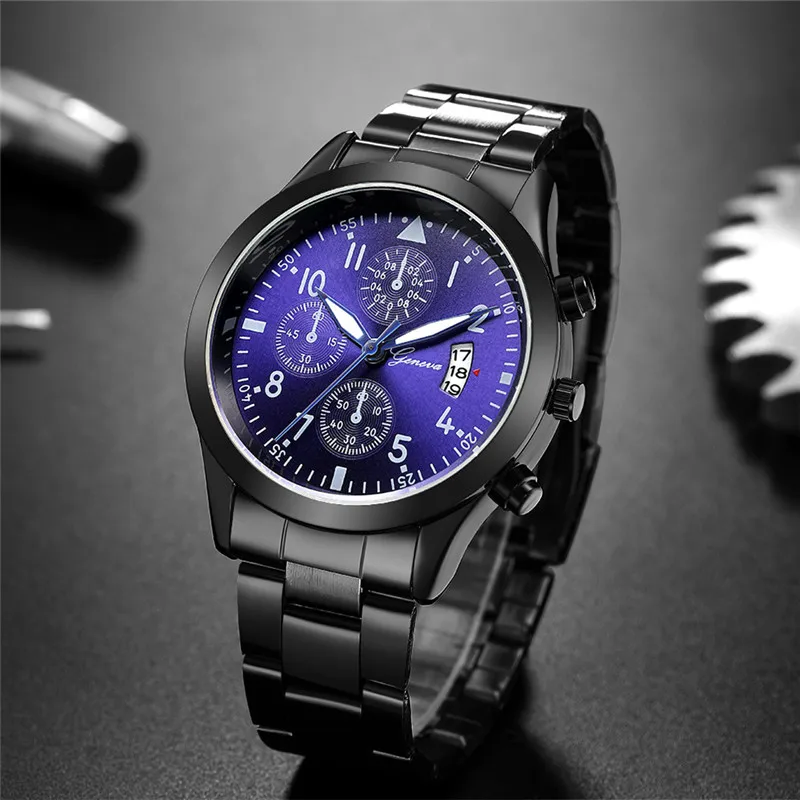 Geneva Watches Men Luxury Men  – обзор и цена Luxury Watch All Black